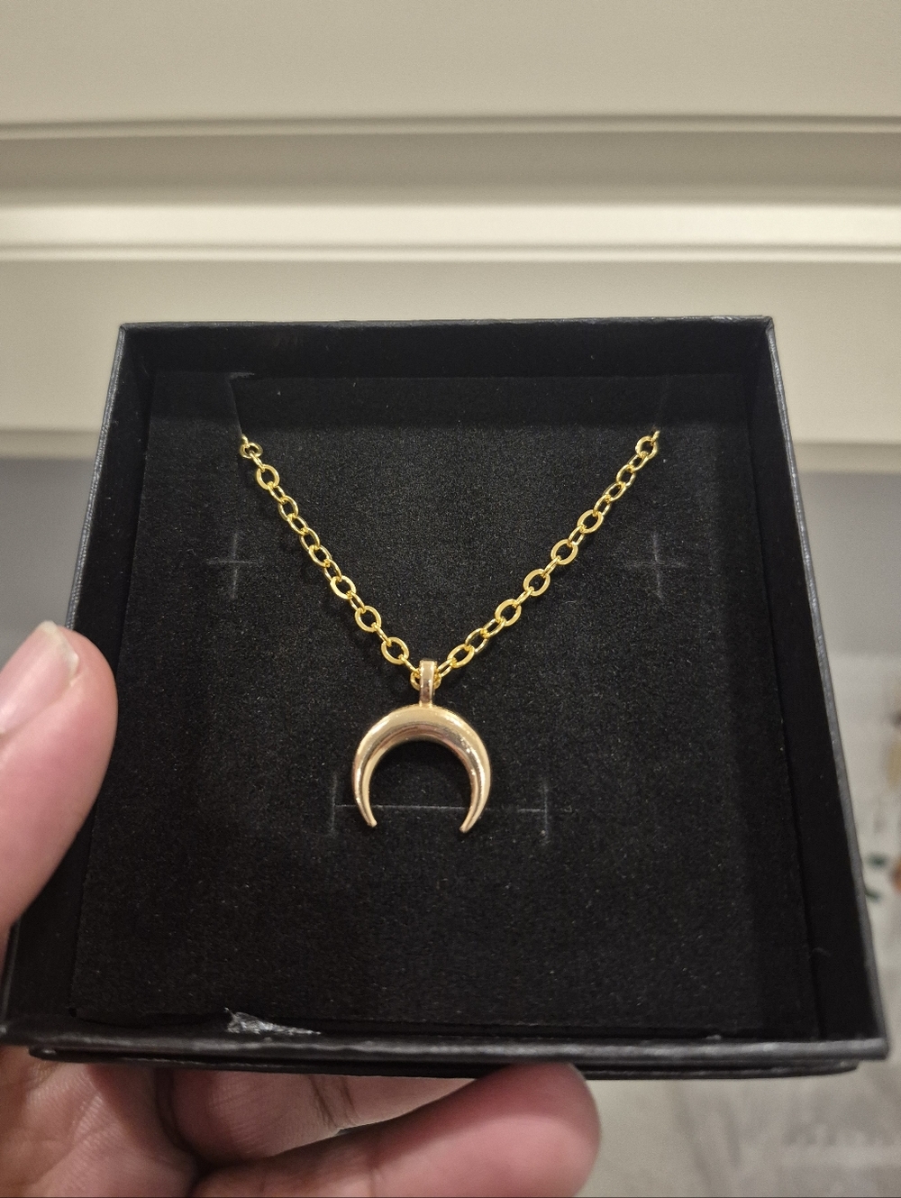 The Divine Crescent Gold Bracelet